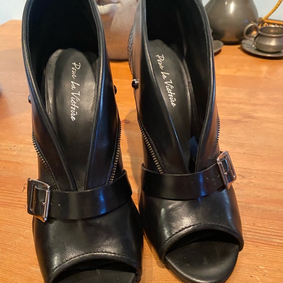 Pour La Victoire Black heels - Picture 3 of 12